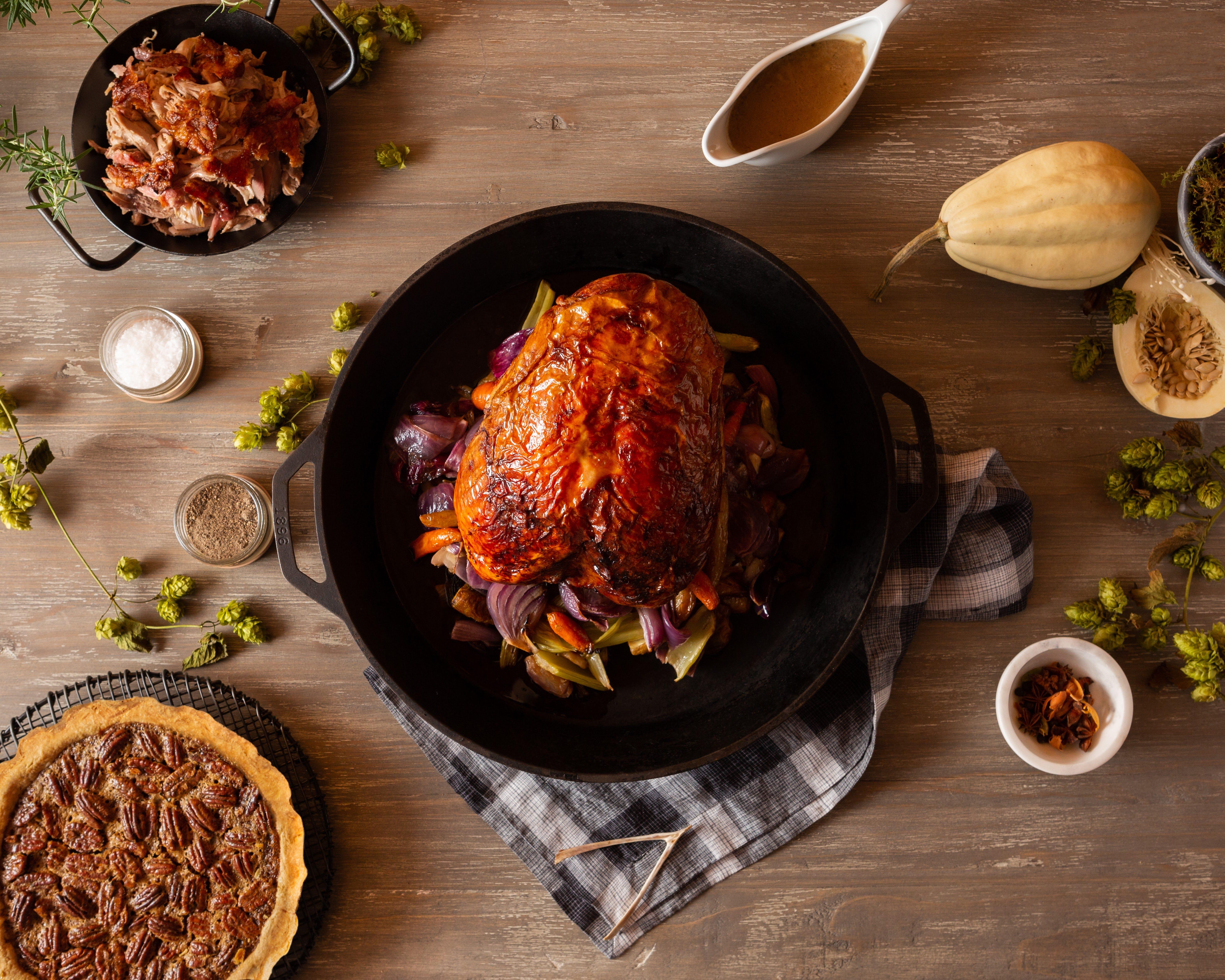 Whichever option you choose, a beautifully presented turkey is the star of the Thanksgiving feast.
