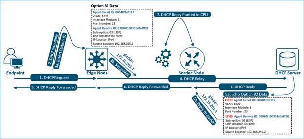 Fabric DHCP Packet Flow