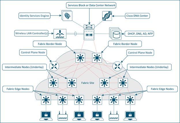 SD-Access Fabric Roles - Example