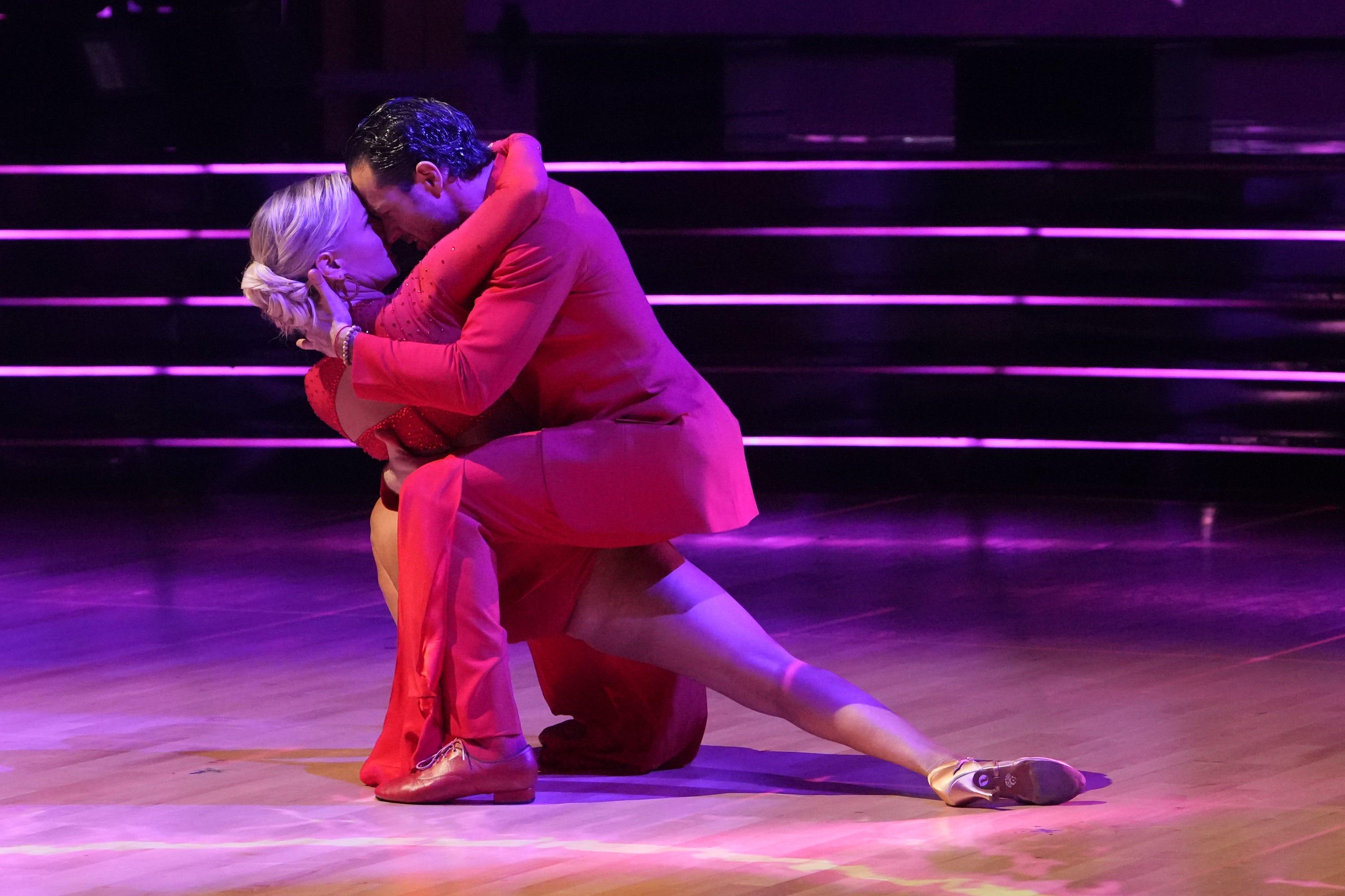 Ariana Madix during her "Dancing With The Stars" tango with partner Pasha Pahkov.