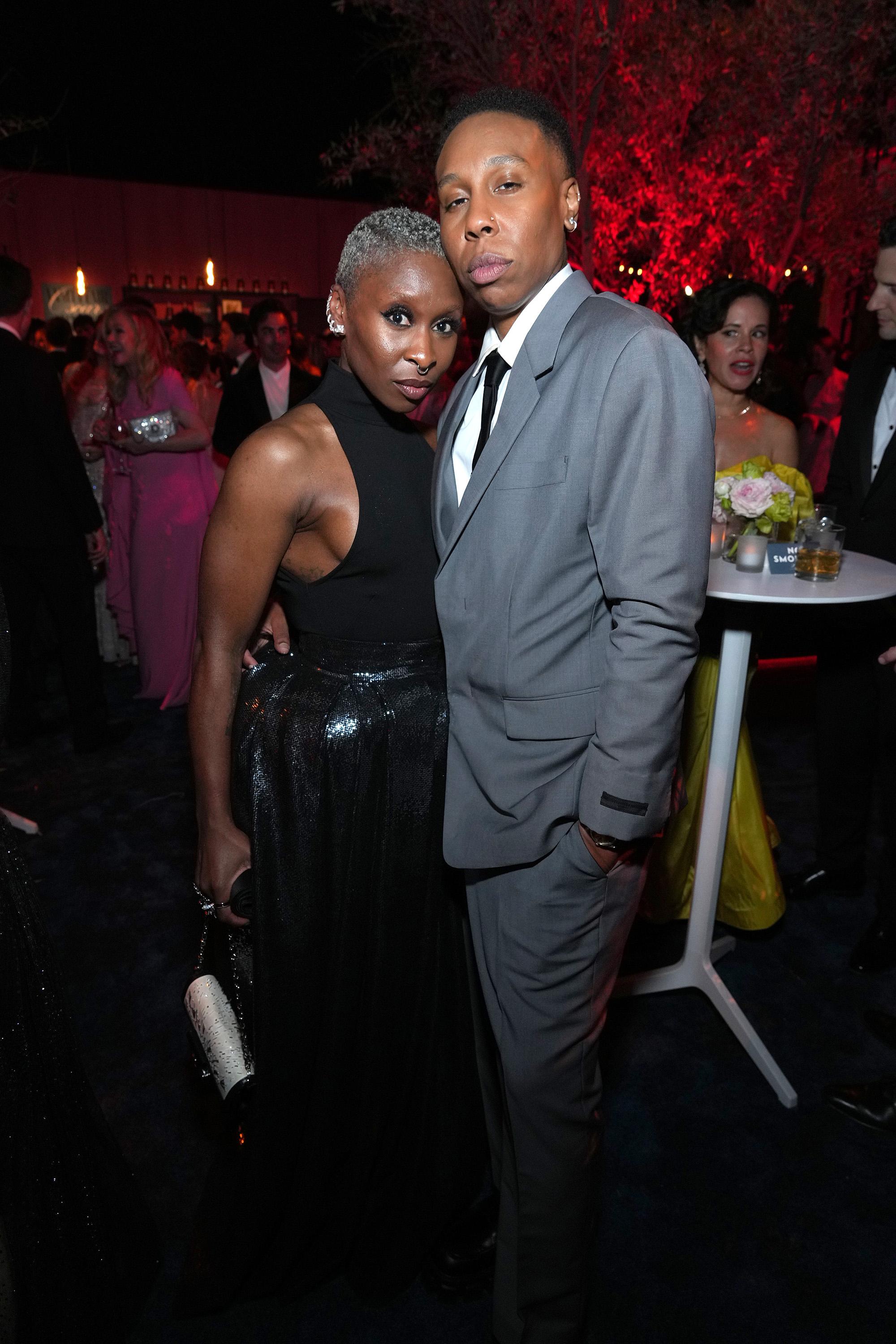 Cynthia Erivo and Lena Waithe at an event.