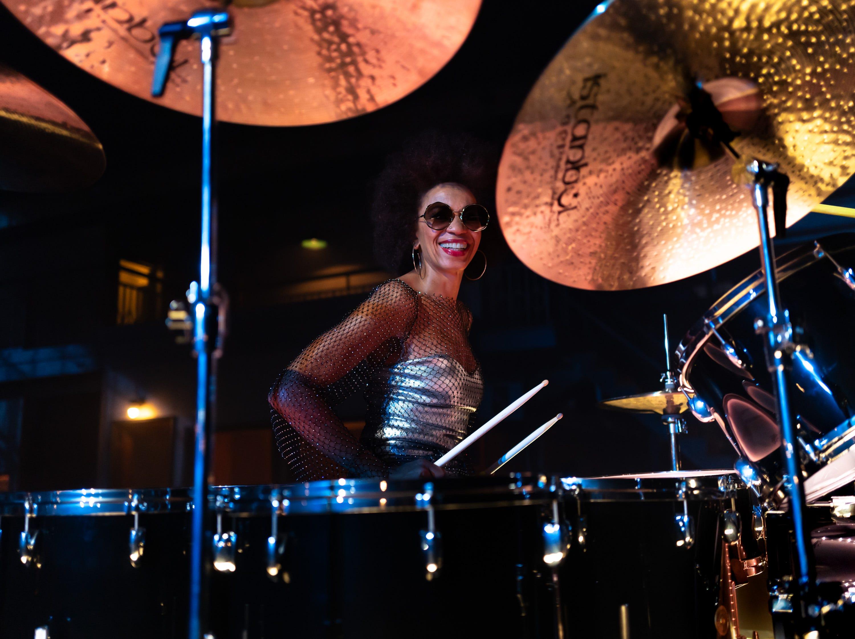 Cindy Blackman Santana performs the iconic drum solo from Collins
