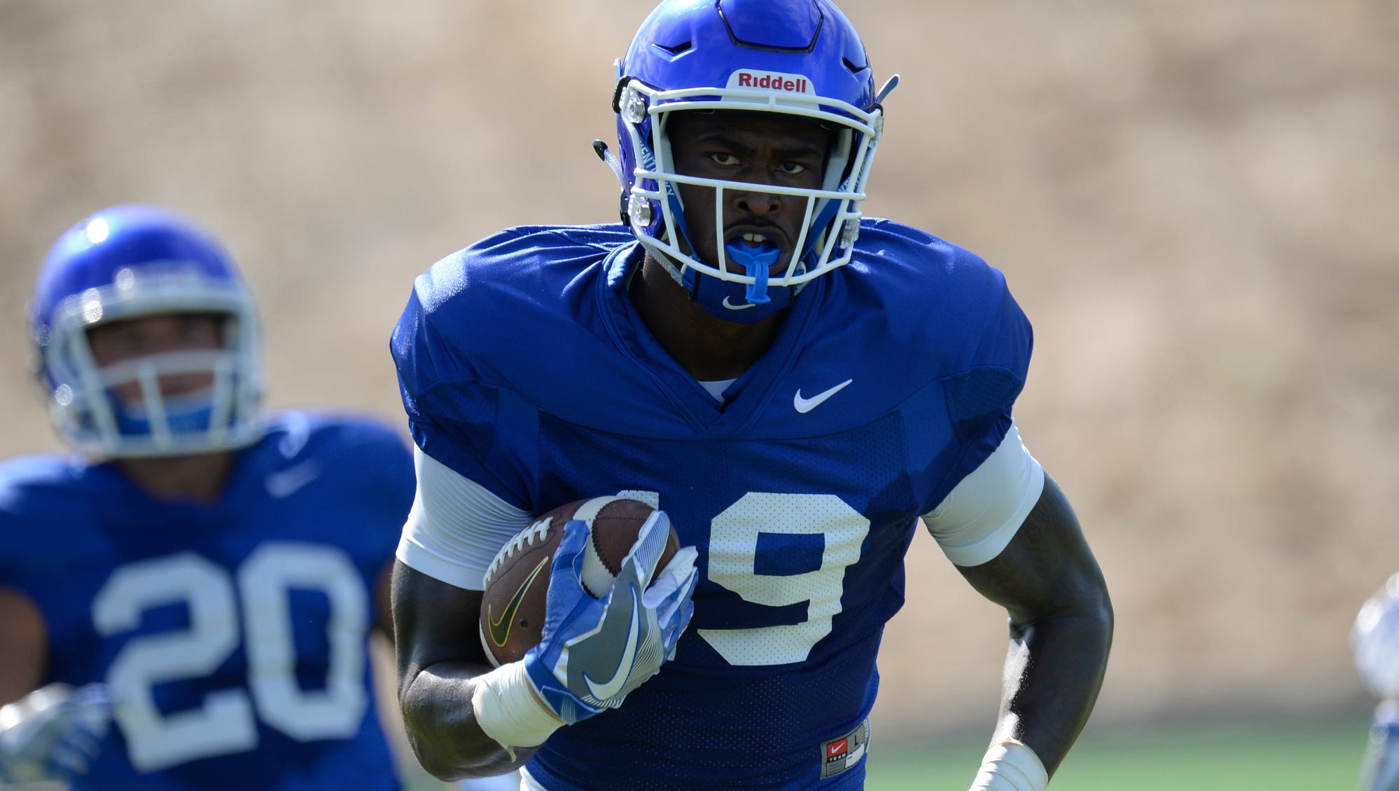 WR Kayaune Ross during a UK football practice in Lexington, KY on Monday, August 22, 2016.