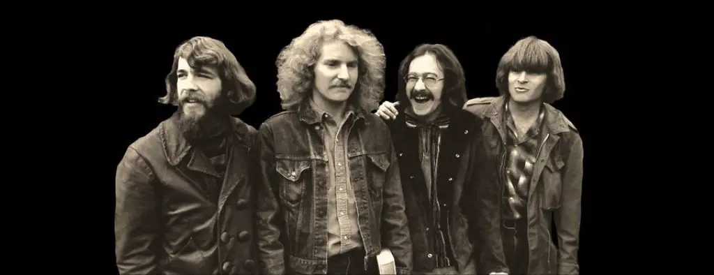 CCR members left to right: Doug, Tom, Stu, and John during the early phase of their career in the 70s
