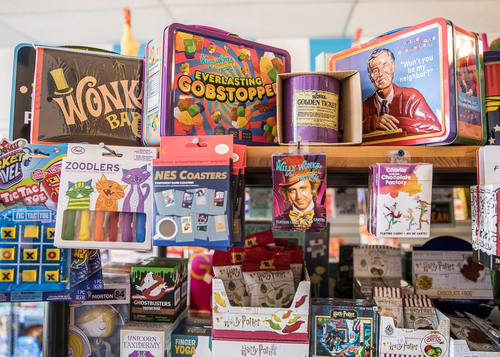 Not only does Joe’s Candy Shop have the regular candy options, but also many nostalgic items that feature Mr. Rogers, The Golden Girls, Ghostbusters and Harry Potter to name a few.