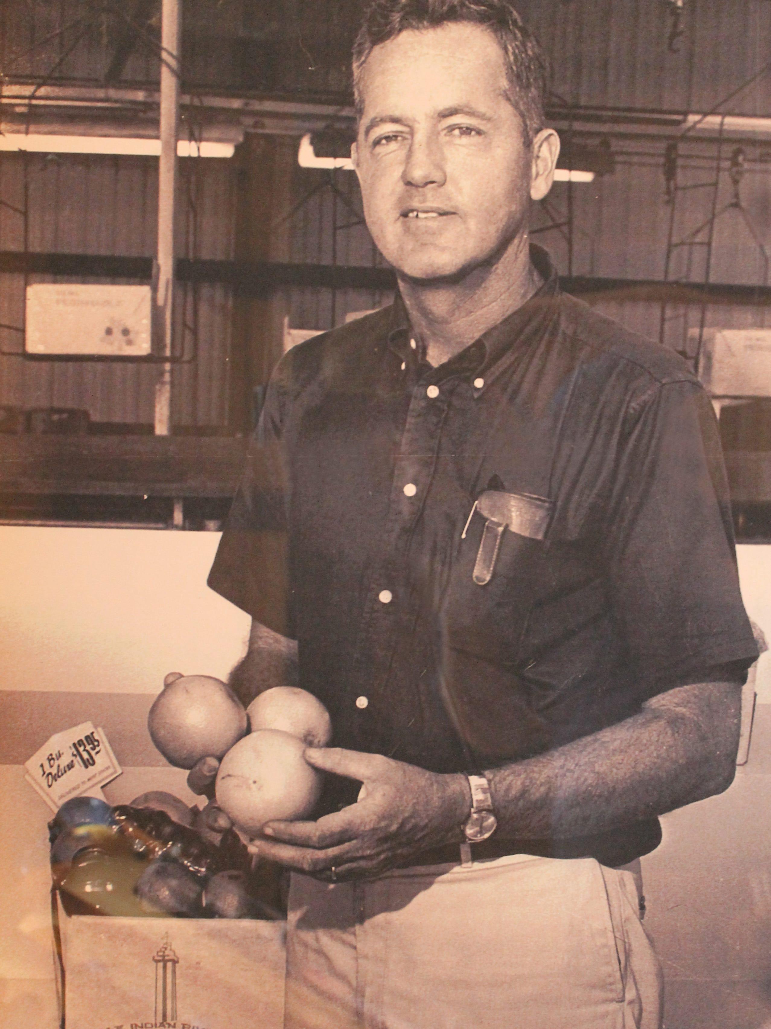 Steve Hale, Jr. in the original Wabasso packinghouse.