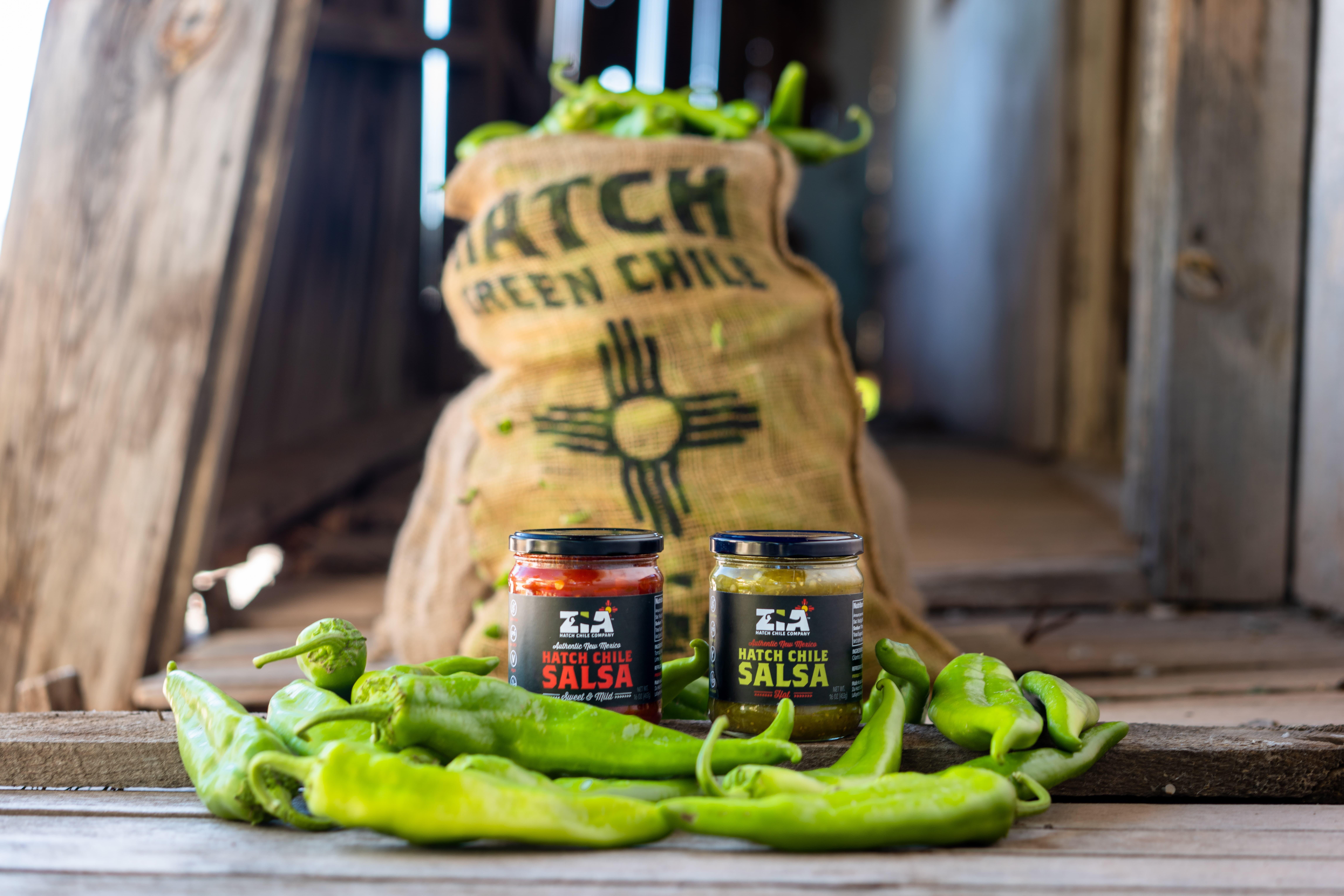 Zia Hatch Chile Company offers freshly-roasted Hatch green chile and Hatch chile salsa. The products are available at Whole Foods Market, and a number of other retailers nationwide.