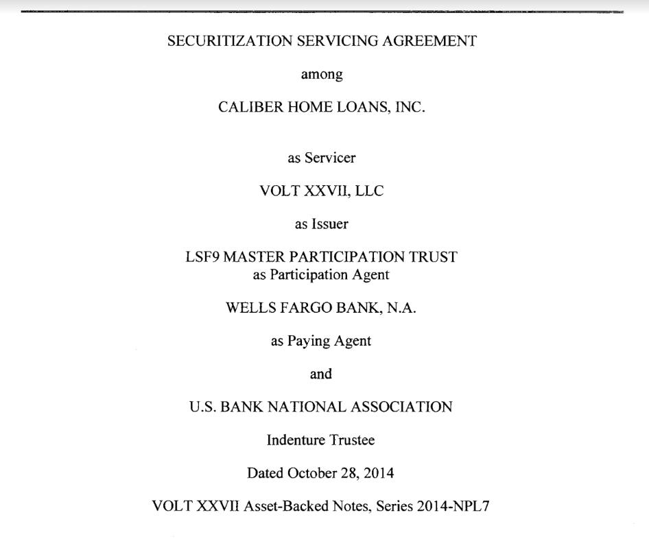 securitization-servicing-agreement-lsf9-master-particiapation-trust