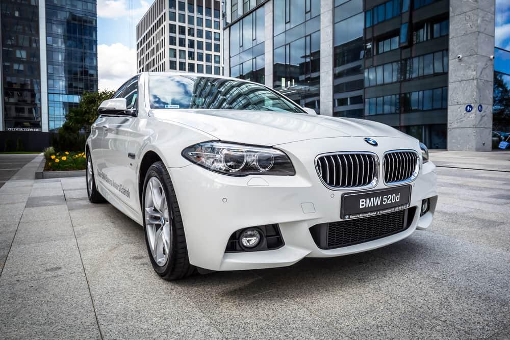 model BMW 520d in white