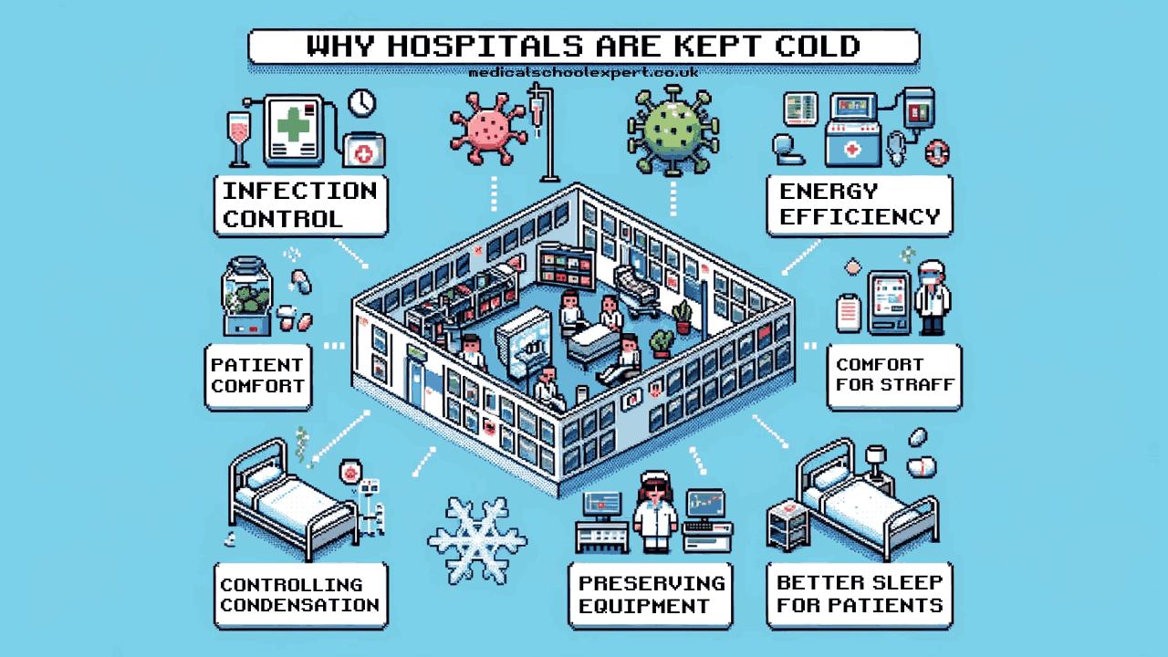 Why Hospitals Are Kept Cold Pixel Infographic