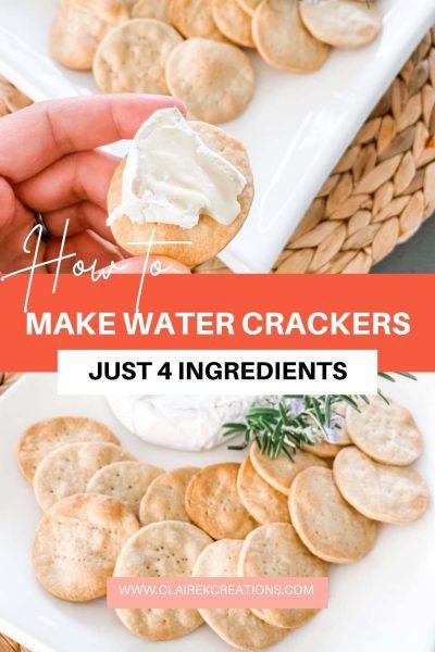 Classic water crackers - biscuits for cheese