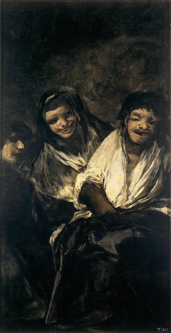 Man Mocked by Two Women by Francisco Goya