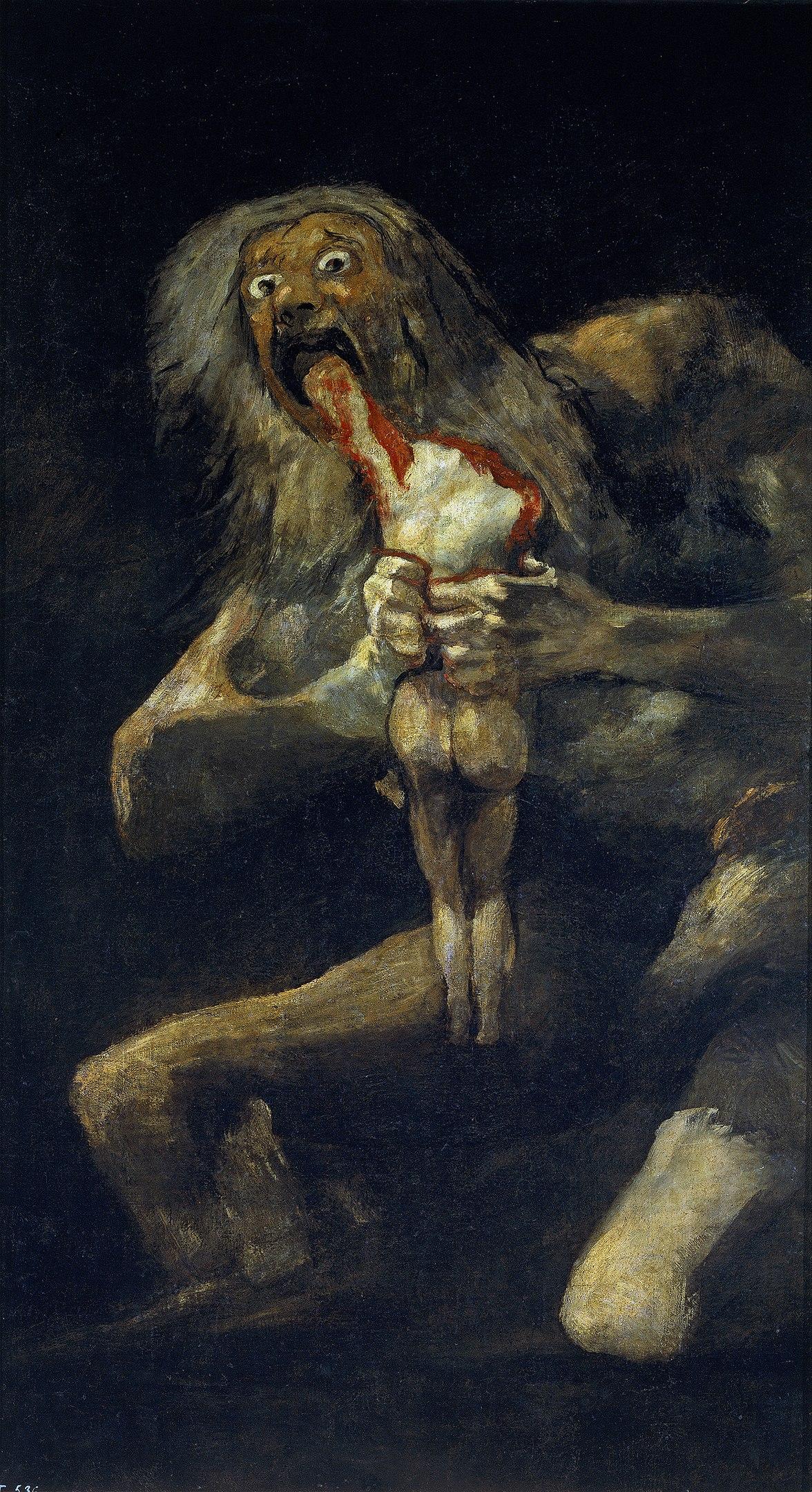 Saturn Devouring His Son painting