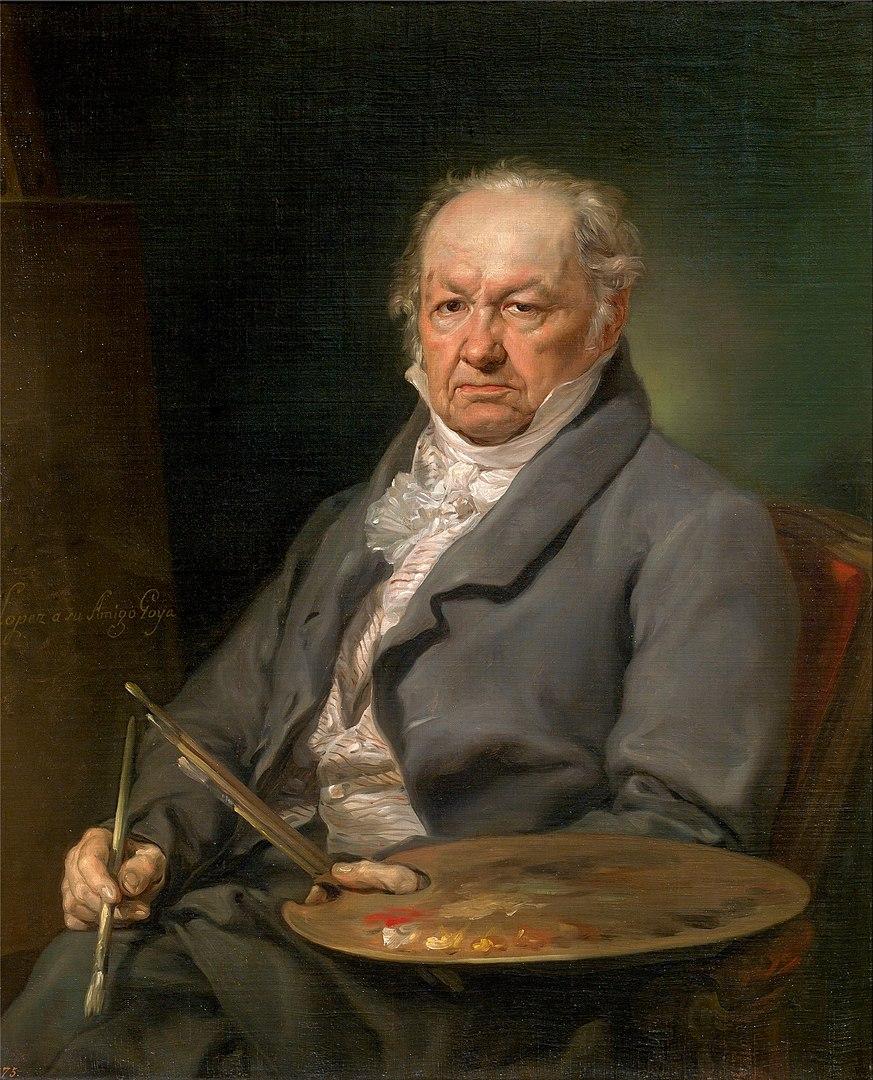 Portrait of Francisco Goya by Vicente López Portaña