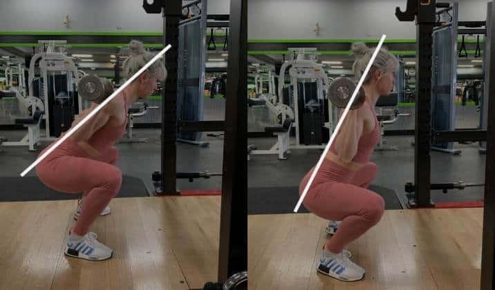 how to fix forward leaning when squatting