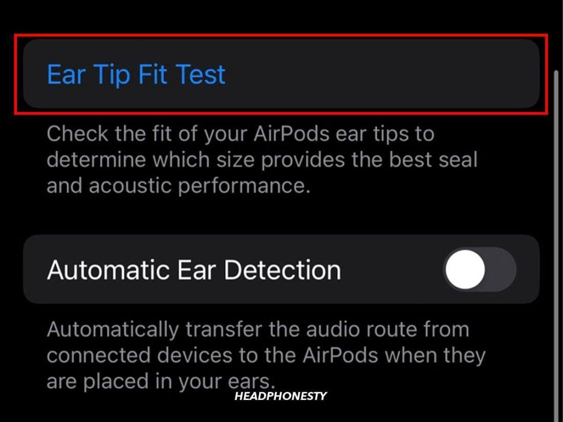 Accessing AirPods