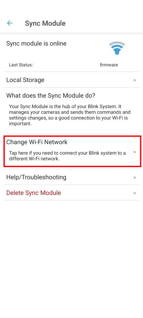 Blink Change Network