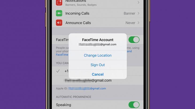 Scroll down to the list of apps and make sure that FaceTime is toggled on.