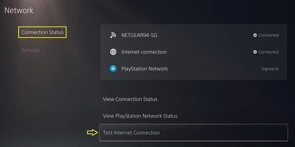 click on update for PS5 system software update