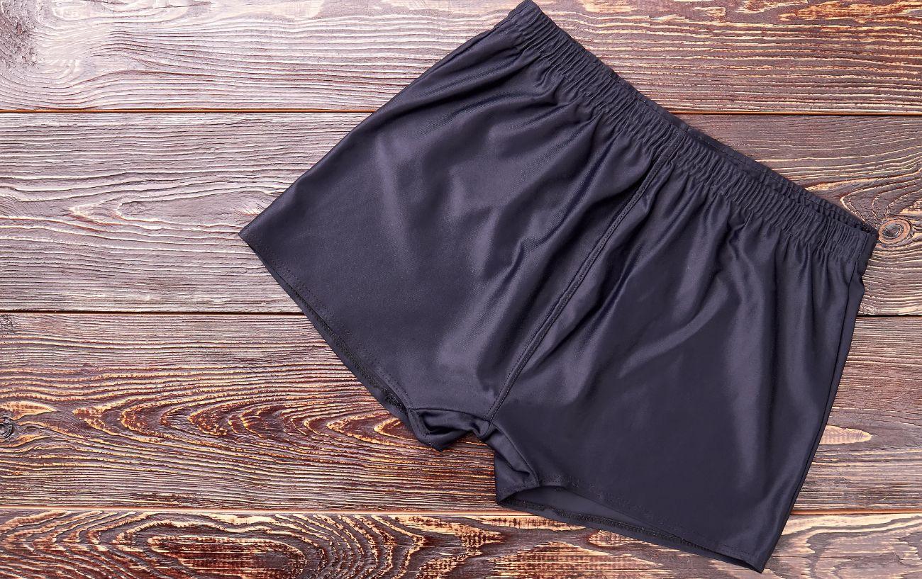 A pair of running shorts.