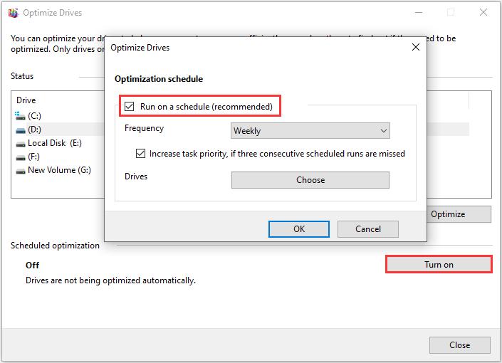 optimize drives