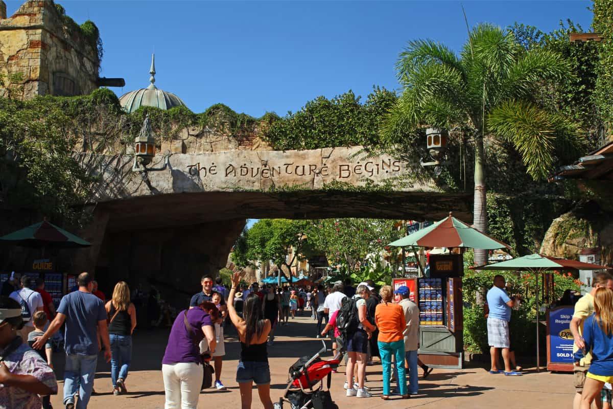 Entrance to the Islands of Adventure at Universal Studios Orlando