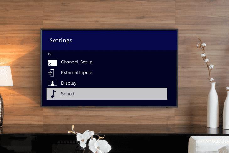 switch to the tv’s default audio