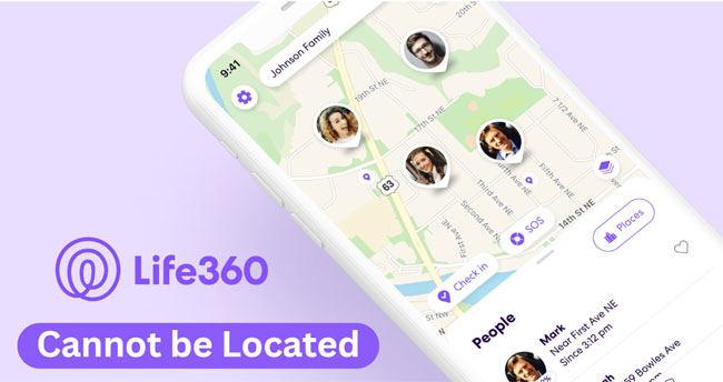 life360 says cannot be located