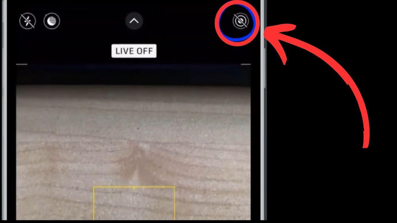 Turning off Live Photo iPhone Step 5