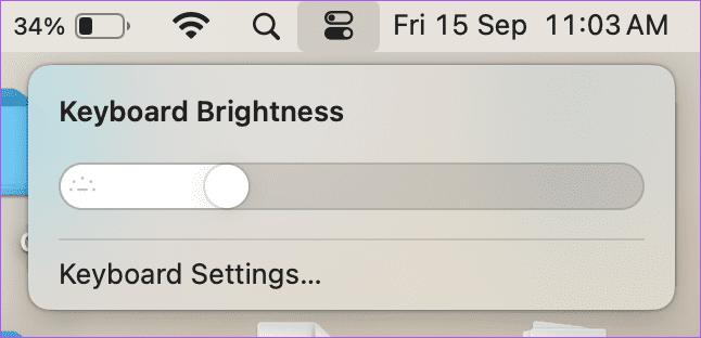 adjust keyboard brightness in low light mac