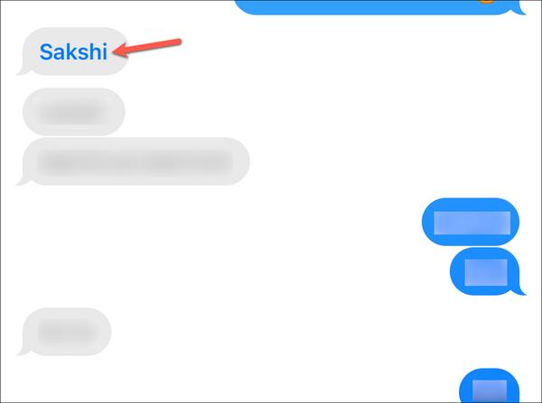 Why Does a Name Appear Blue in iMessage?