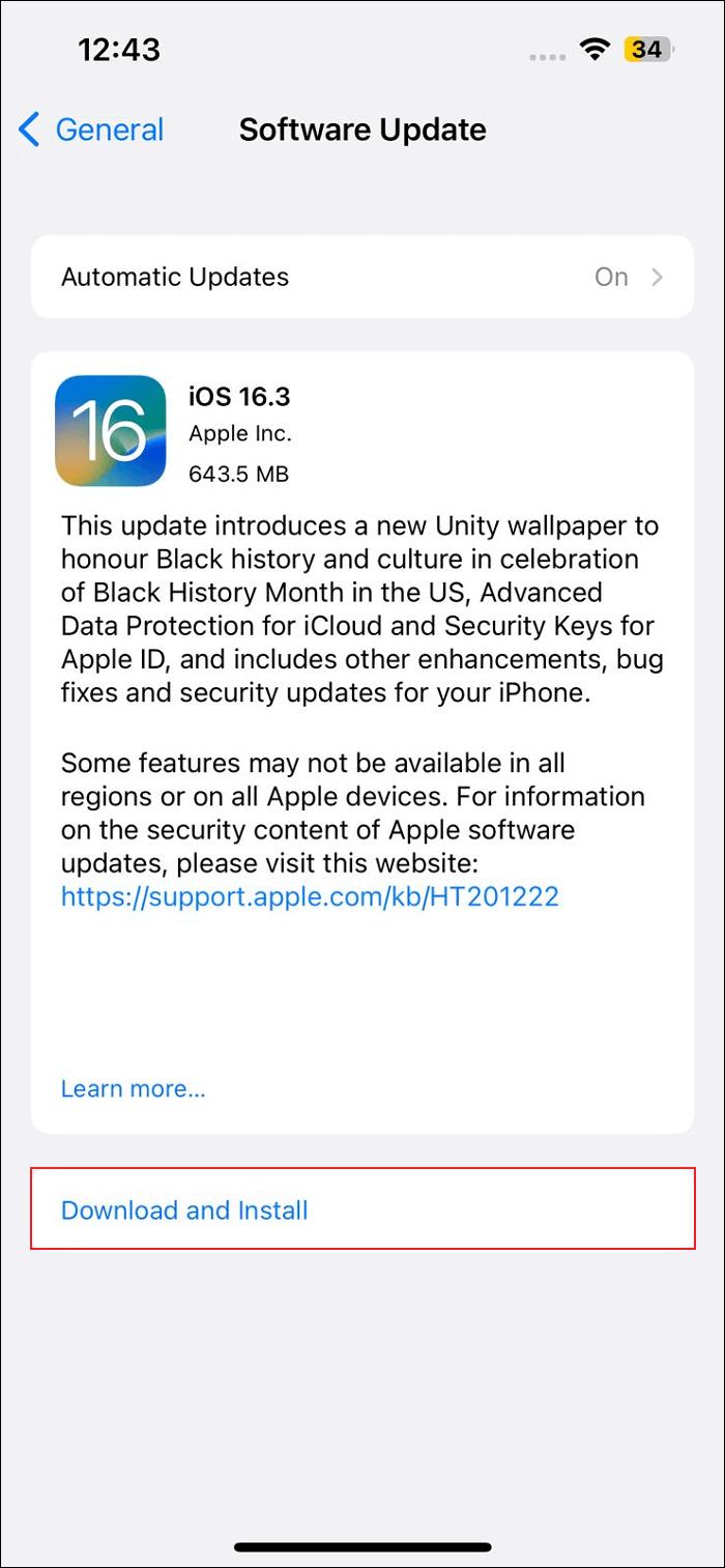 Update iOS