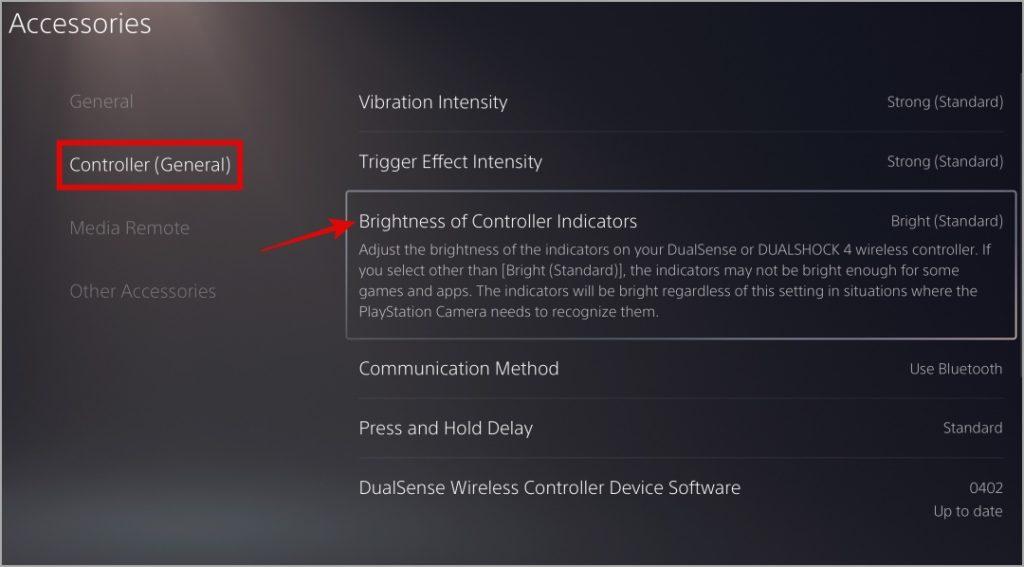 PS5 Controller Settings