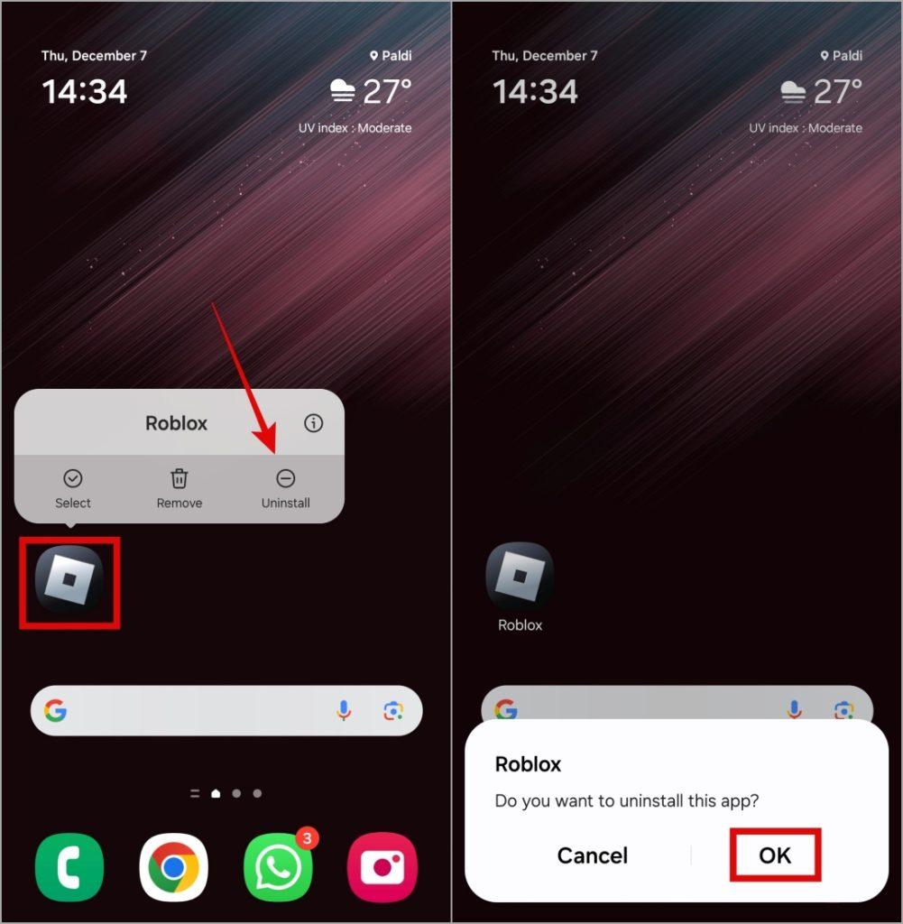 Uninstall Roblox From Android