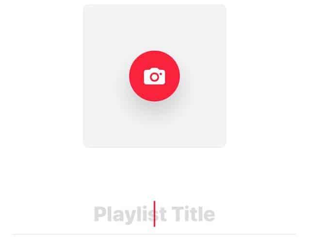 Selecting the Photo and Name of Your New Apple Music Playlist