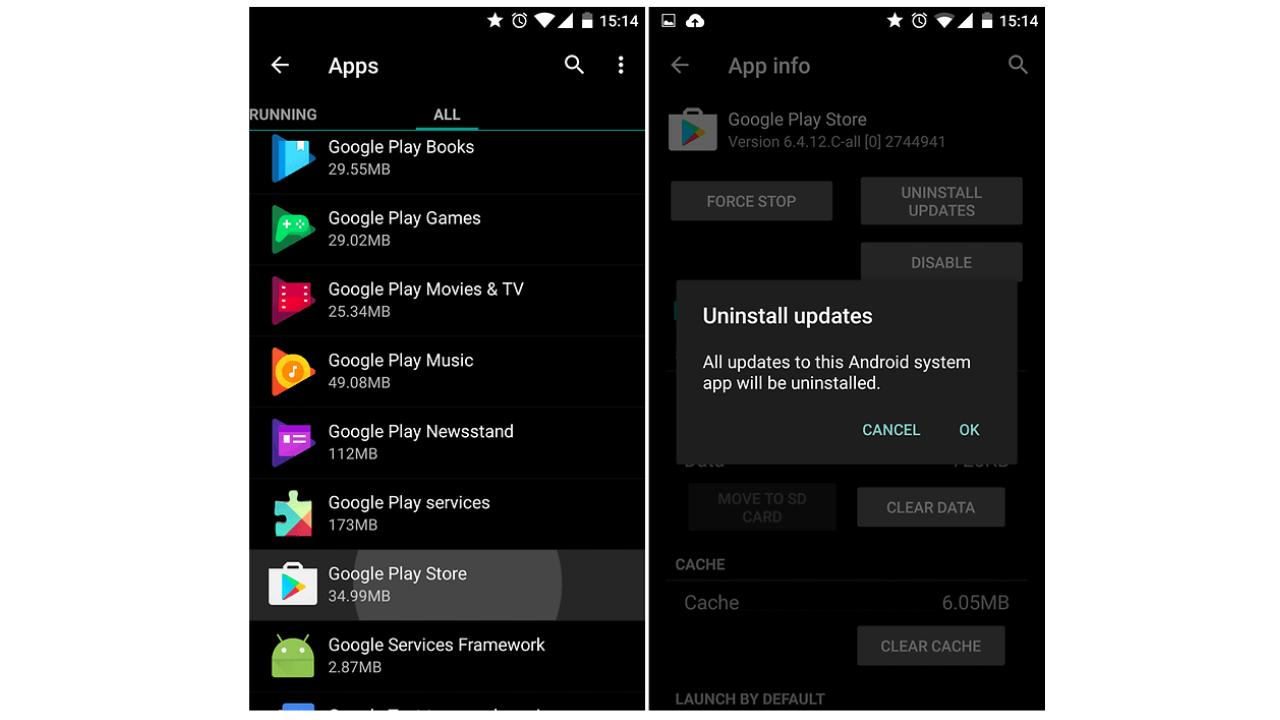 how to uninstall software updates to solve phone won