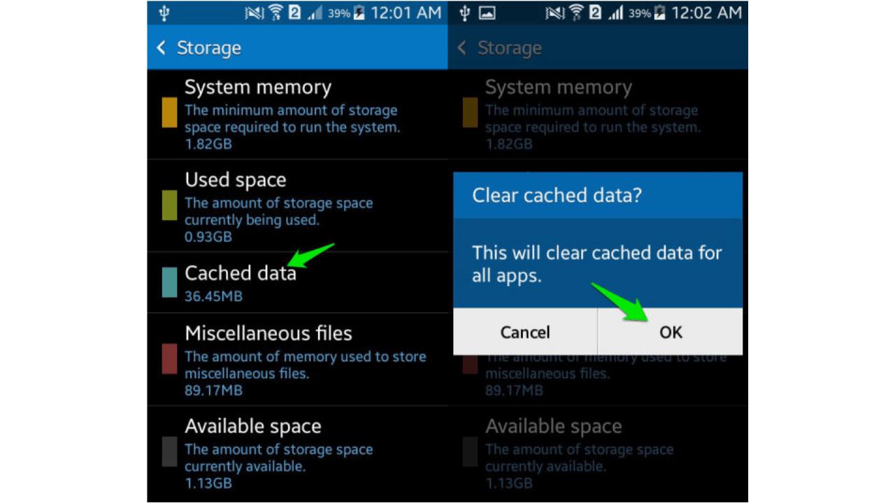 clear cache go to cached data on android phone to fix phone that won