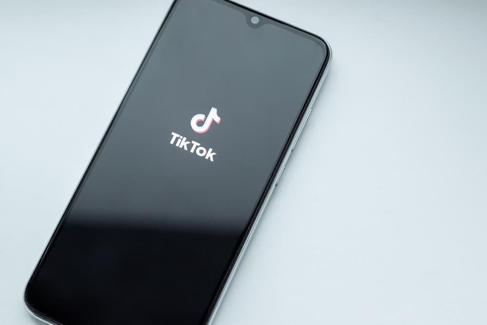 tiktok app logo on phone