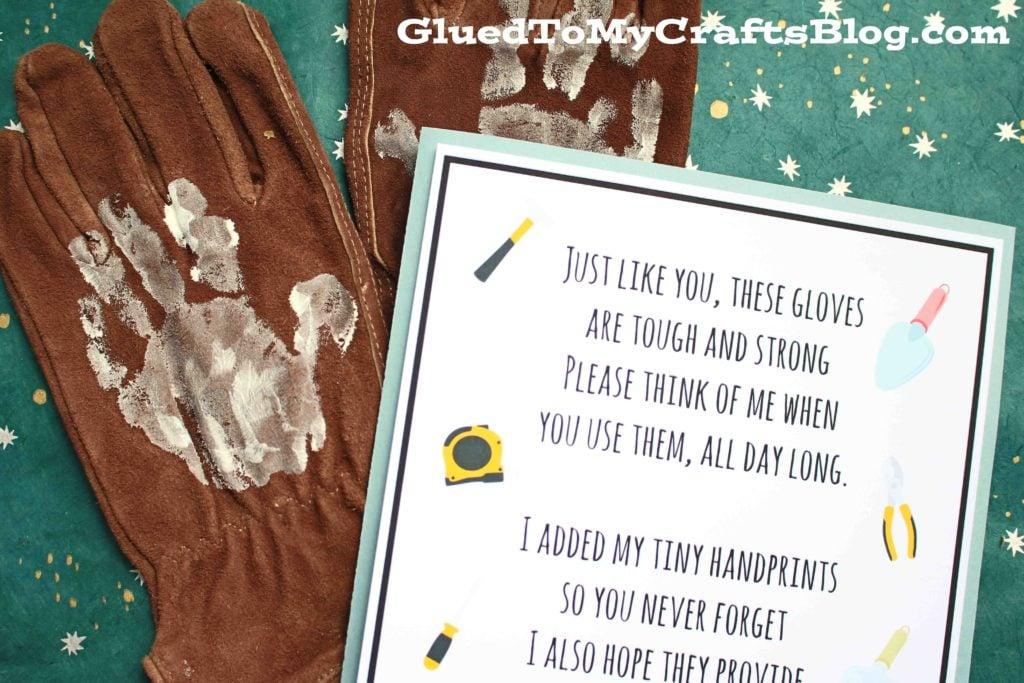 Handprint Work Gloves - Gift Idea