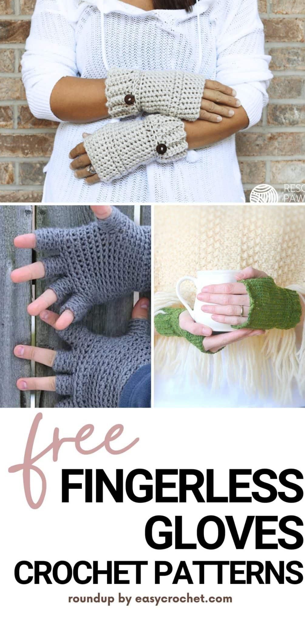 fingerless gloves crochet patterns