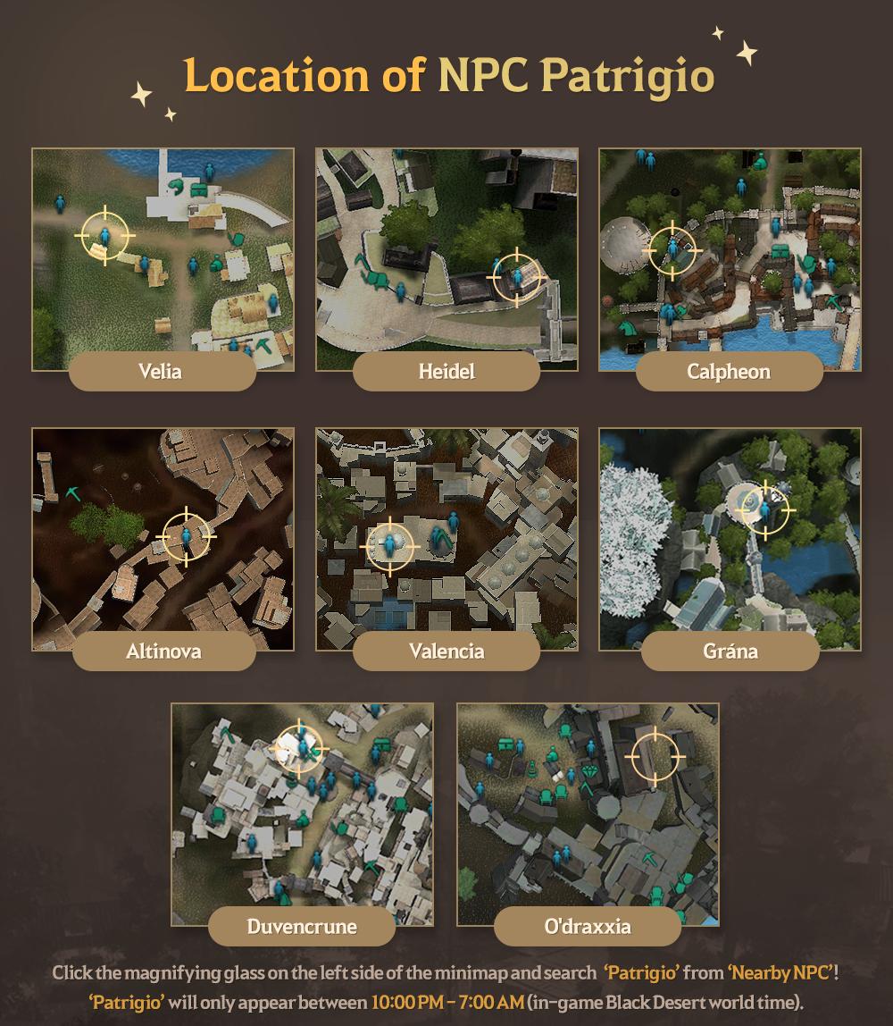 Patrigio Location Map