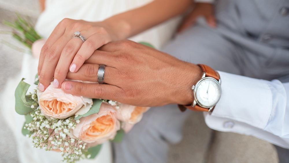 Marriage: Touching the Bouquet - A Symbolic Gesture of Love