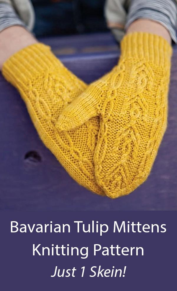 Bavarian Tulip Mittens Knitting Pattern