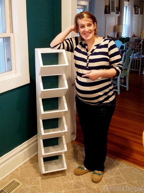 Building mudroom cubbies for all those hats and mittens.