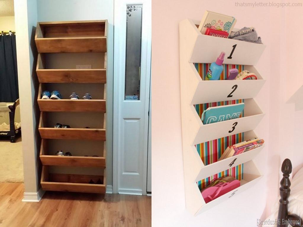 Matching zigzag boards for building mudroom cubbies.