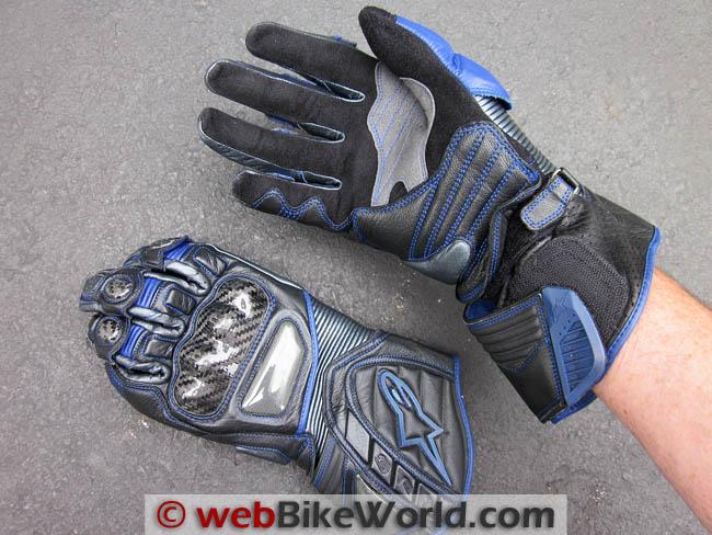 Resized Motorcycle Gloves