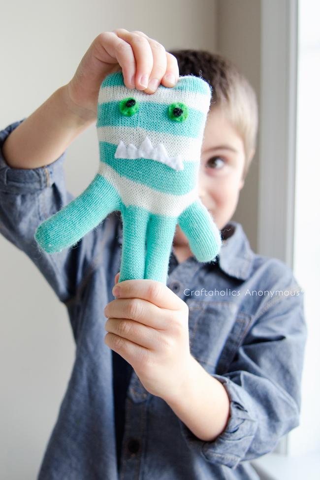 monster toys made from gloves