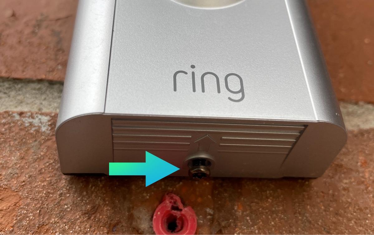 Safety screw on Ring doorbell