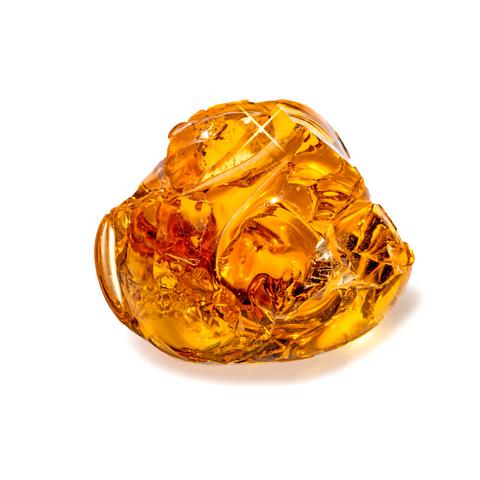 Amber stone, crystal