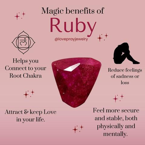 metaphysical properties of ruby infographic